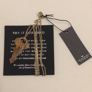 Gold plated necklace Giving Keys